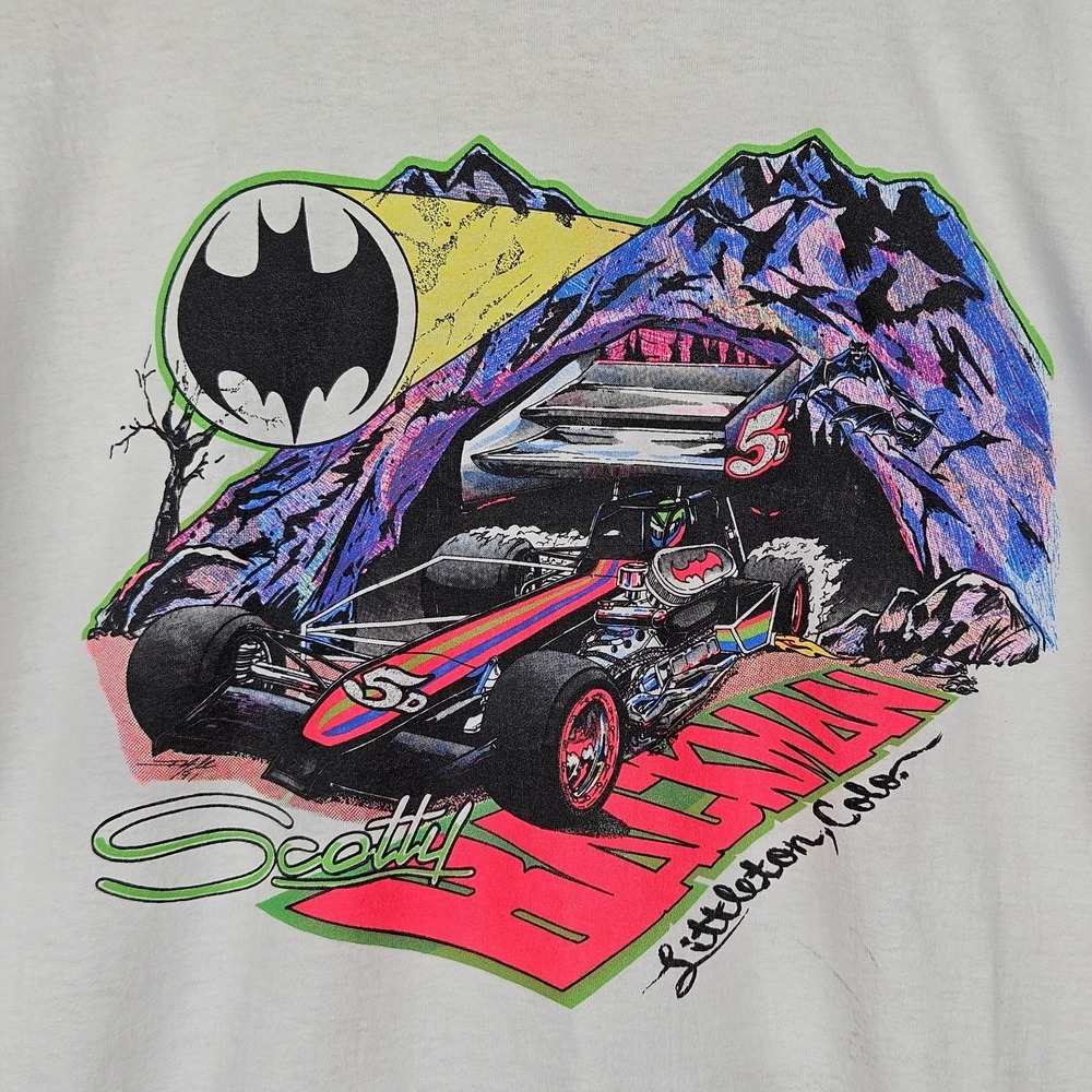 VTG Sprint Car Racing Scotty Backman T Shirt CO Size XL Single Stitch Motorsport